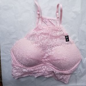 Victoria's Secret PINK High Neck Lace Bralette